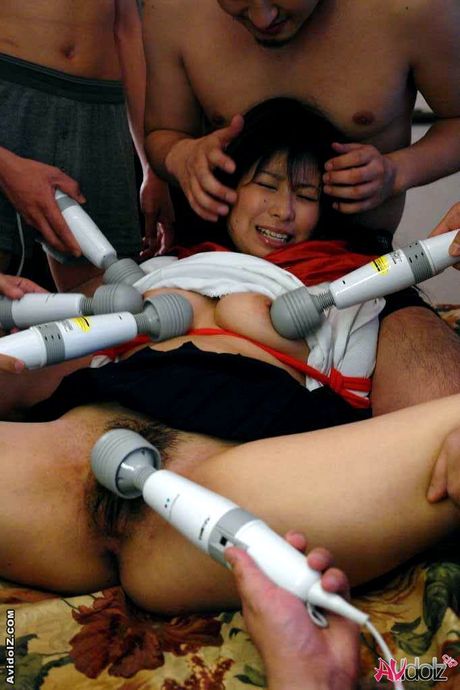 Teen is bound and attacked by cock