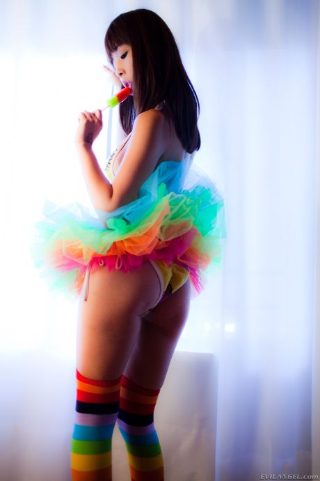 Sexy Asian Marica Hase & her hot MILF girlfriend London Keyes toying