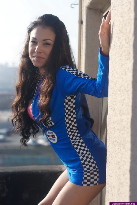 Asian amateur girl with glasses strips and shows her pierced pussy