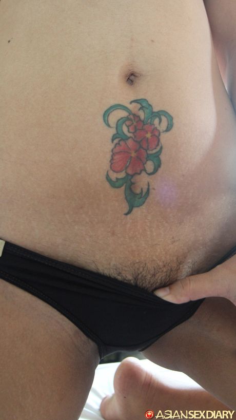 Asian amateur Po gets her hairy pussy licked and her ass fucked hard