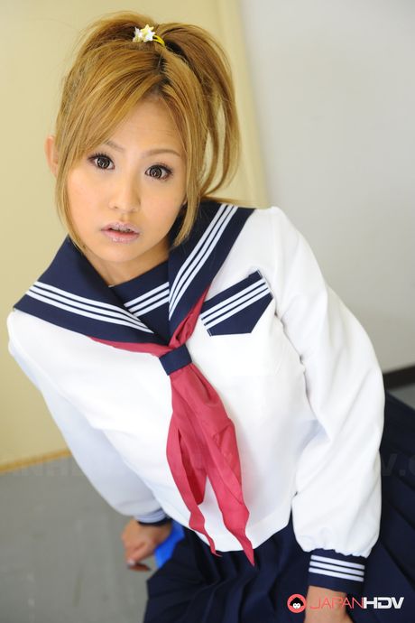 Lovely babe in sexy uniform Yui Aoyama will blow your mind for sure
